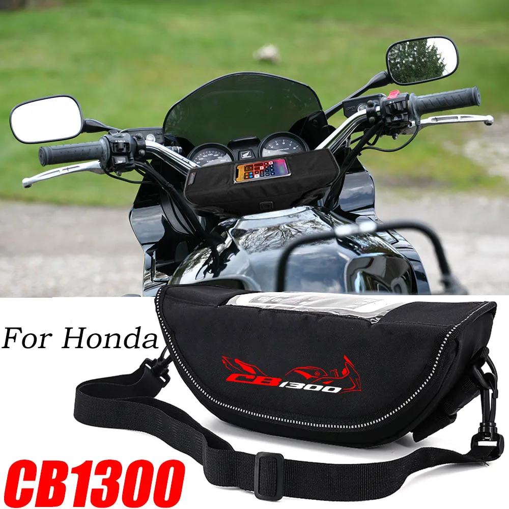 

For Honda CB1300 CB 1300 Motorcycle accessory Waterproof And Dustproof Handlebar Storage Bag navigation bag