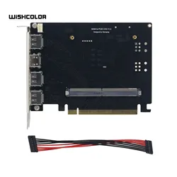 Wishcolor MXM to PCI Adapter Board for Laptop GPU to PC Conversion Compatible with 10/20/30 Series and RTX,GTX,AMD Graphics Card