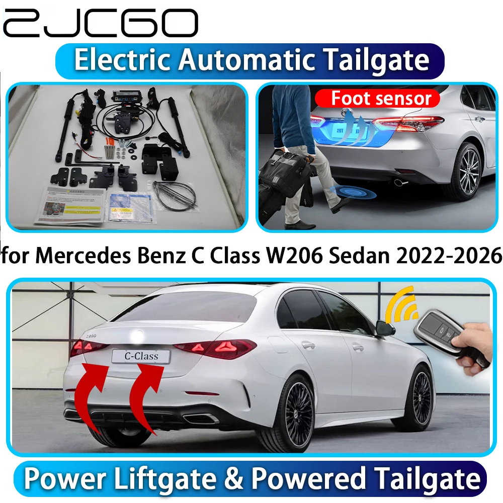 

ZJCGO for Mercedes Benz C Class W206 Sedan 2022-2026 Automatic Power Liftgate Powered Tailgate Intelligent System Trunk Lift Kit
