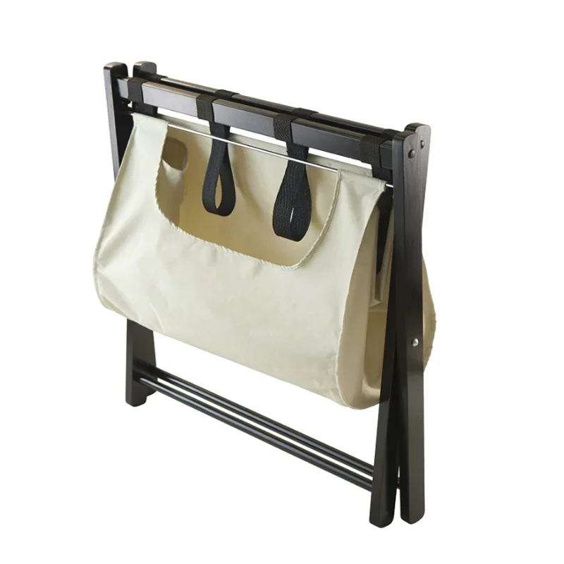 Portapacchi pieghevole in legno per hotel