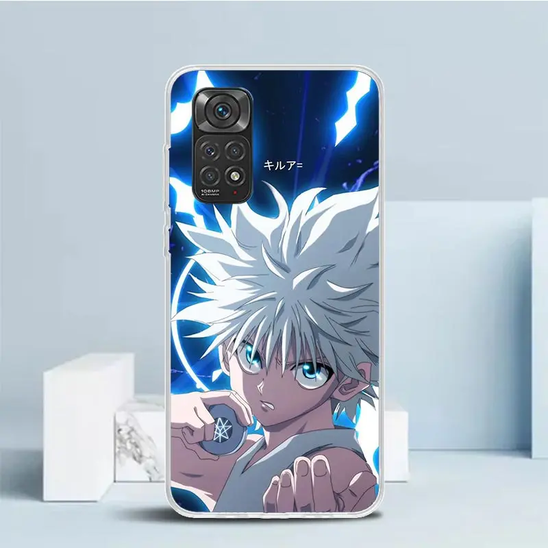 HunterX Killua Phone Case For Xiaomi Redmi Note 13 12S 12 11S 11 11T 11E Pro Plus 10S 10 9S 9 8T 8 7 + Soft TPU Back Cover