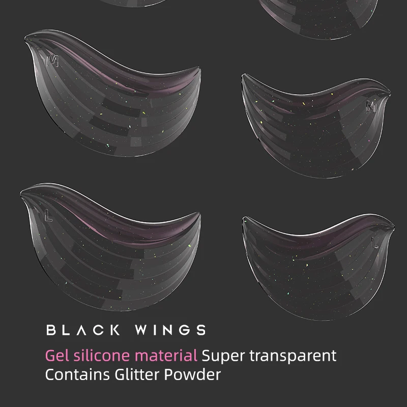 BLACKWINGS 3 Sizes Bird Lower Eye Patch Eyelash Perming Curler Lift Pads Silicone for Eyelashes Makeup Beauty Tool Permanen