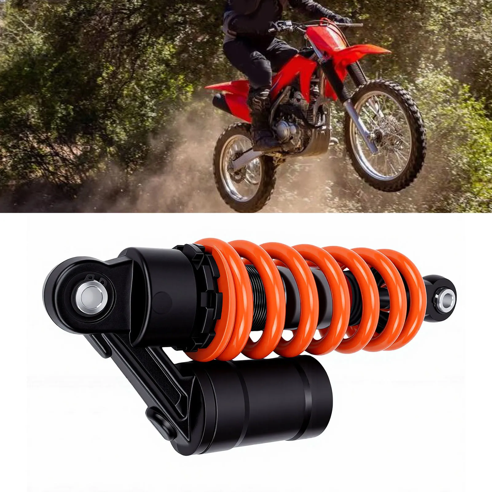 

Air Shock Absorber 250mm Universal Motorcycle Rear Air Shock Absorber Adjustable Heavy Duty 9.84in Suspension Damper