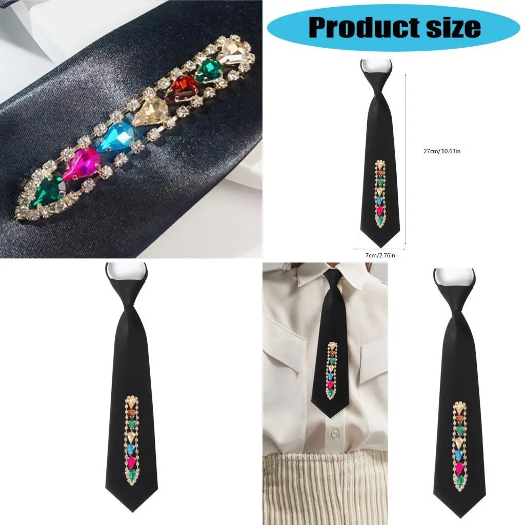 

39BD Polyester Strap For Men Women Easy to Wear Comfortable Necktie Different Occasion