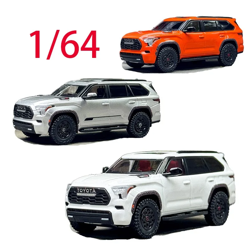 

CM литье под давлением масштаб 1/64 модель автомобиля из сплава Toyota Sequoia игровые транспортные средства игрушки для мальчиков оригинальная коробка коллекция декоративная деталь
