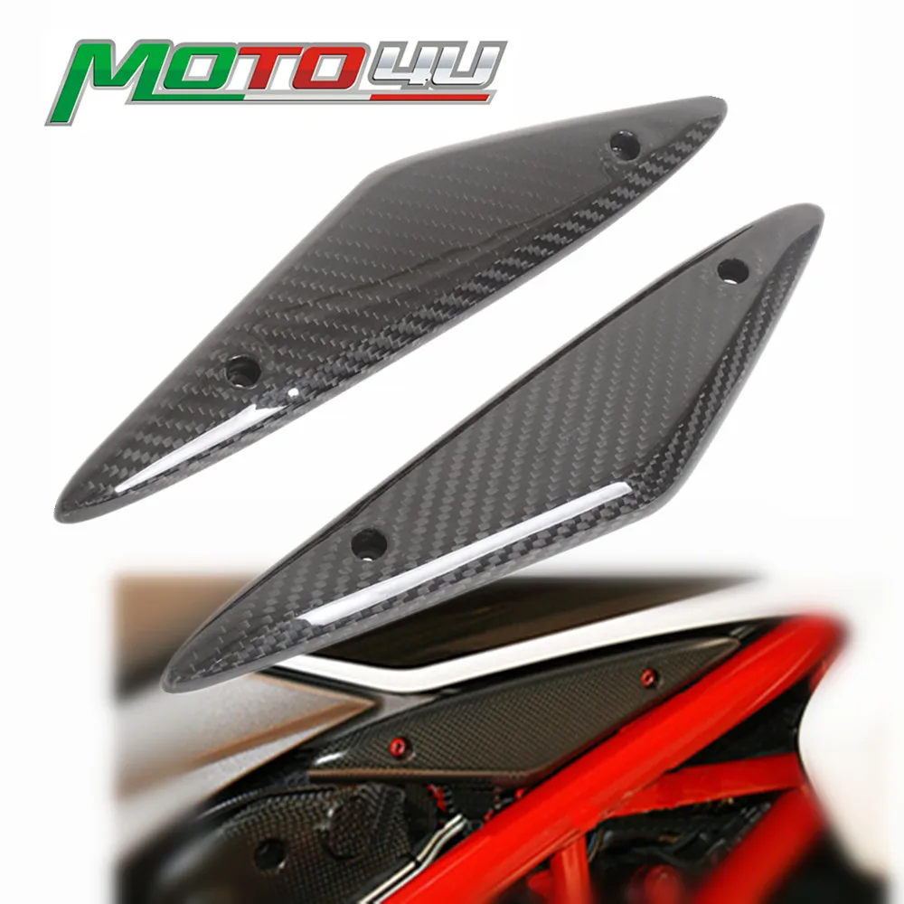 

For Ducati Hypermotard 821 939 SP Carbon Fiber Side Panels Below The Tank Motorcycle Side Cover Decoration