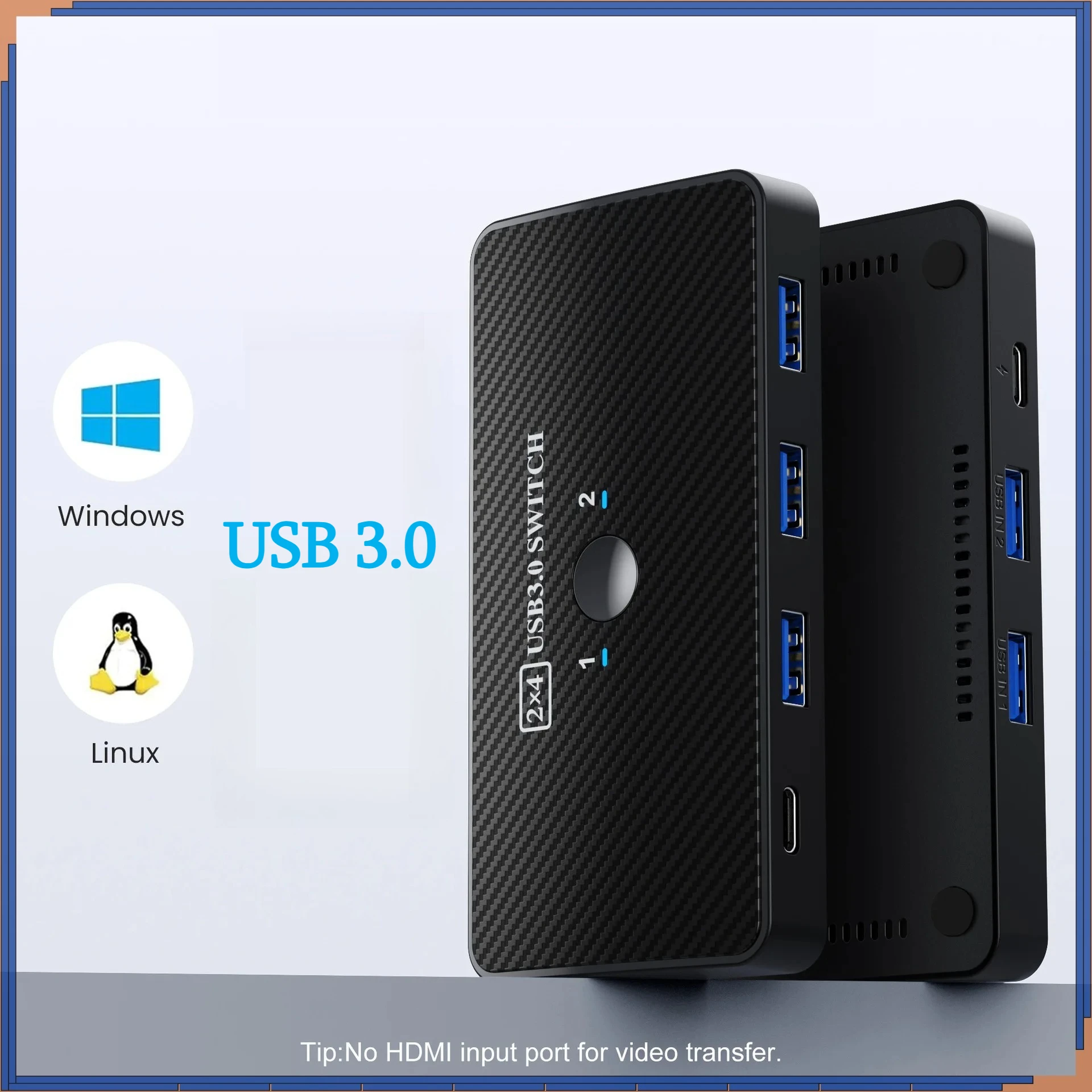 

USB KVM Switch Adapter USB 3.0 Switcher 2 Input 4 Output USB Switch KVM Switcher Printer Sharer For Computer Keyboard