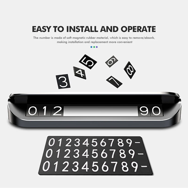 For Fiat Temporary Car Parking Stop Phone Number Card Sign Accessories 500 Grande Punto UNO Tipo Stilo Palio Astra Bravo - view 5