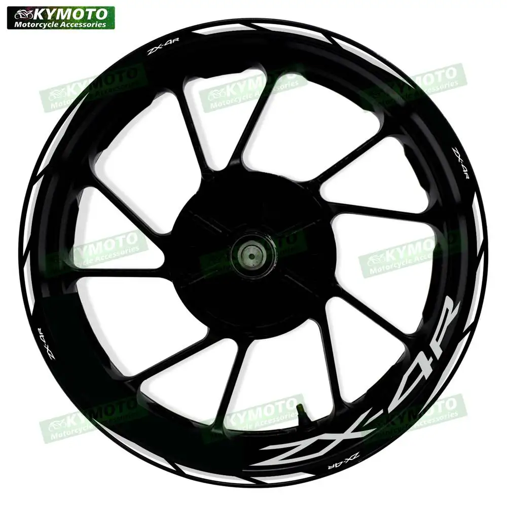 For ZX4R ZX-4R motorcycle accessories 17 inch front and rear wheel hub stickers fairing modified reflective stickers decoration