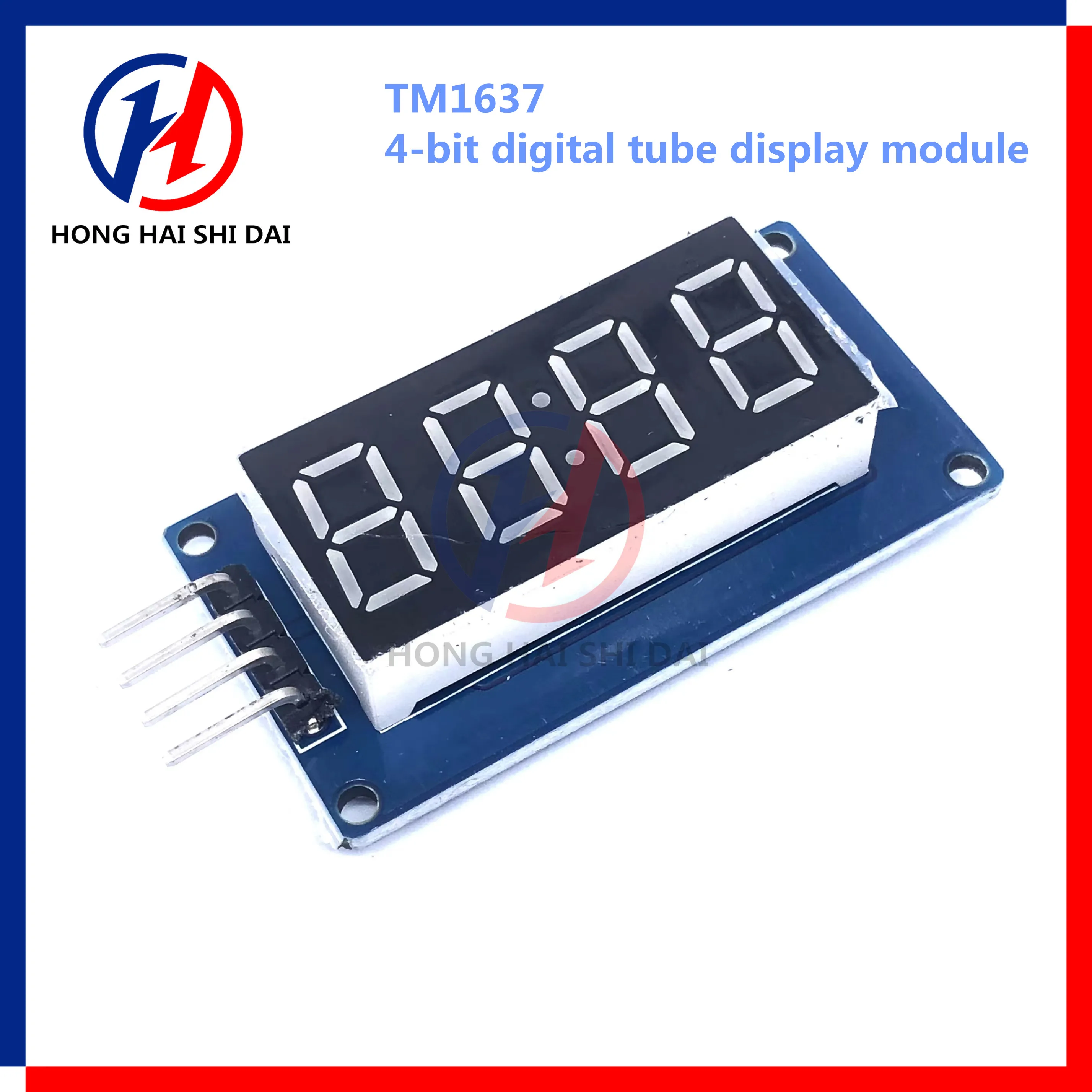 TM1637 LED Display Module for 7 Segment 4 Bits 0.36 Inch Clock Red Anode Digital Tube Four Series Driver Board Package