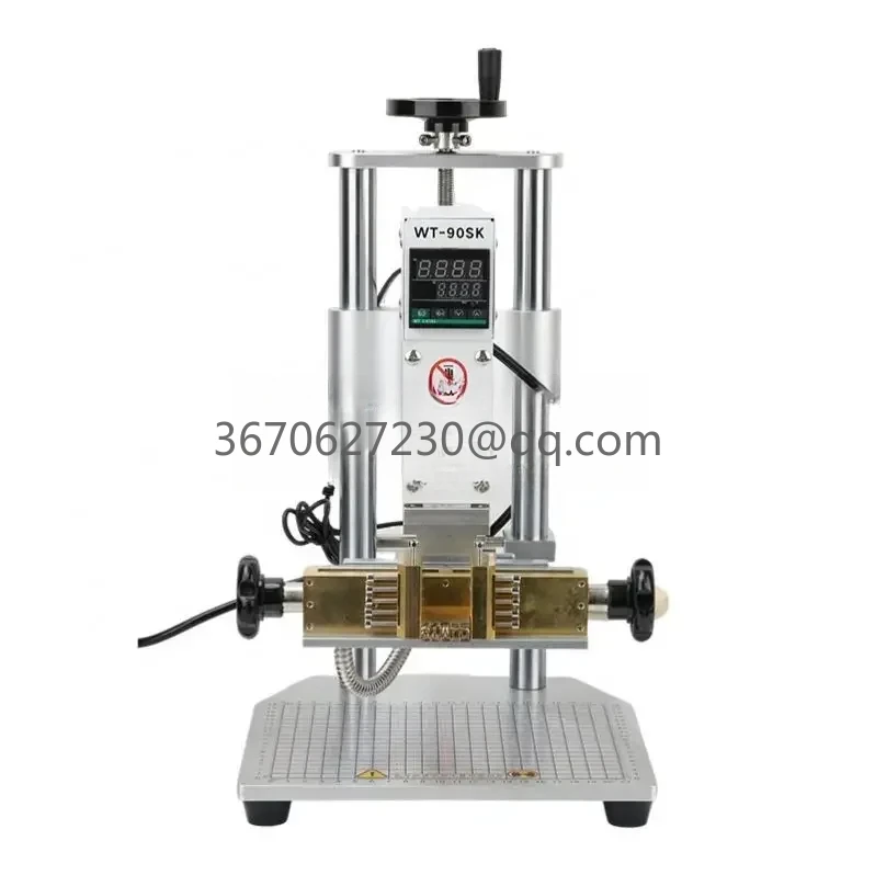 Customized Logo Seal Digital Hot Press Stamping Machine Leather Embossing 90 Manual