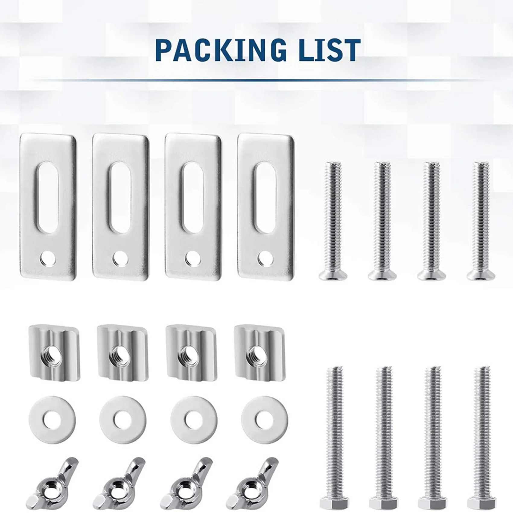 B62B-8 Pack T-Track Clamp,Mini T Track Hold Down Clamps Kit Compatible With 3018-PRO,3018-Prover,1810-PRO CNC Router Machine