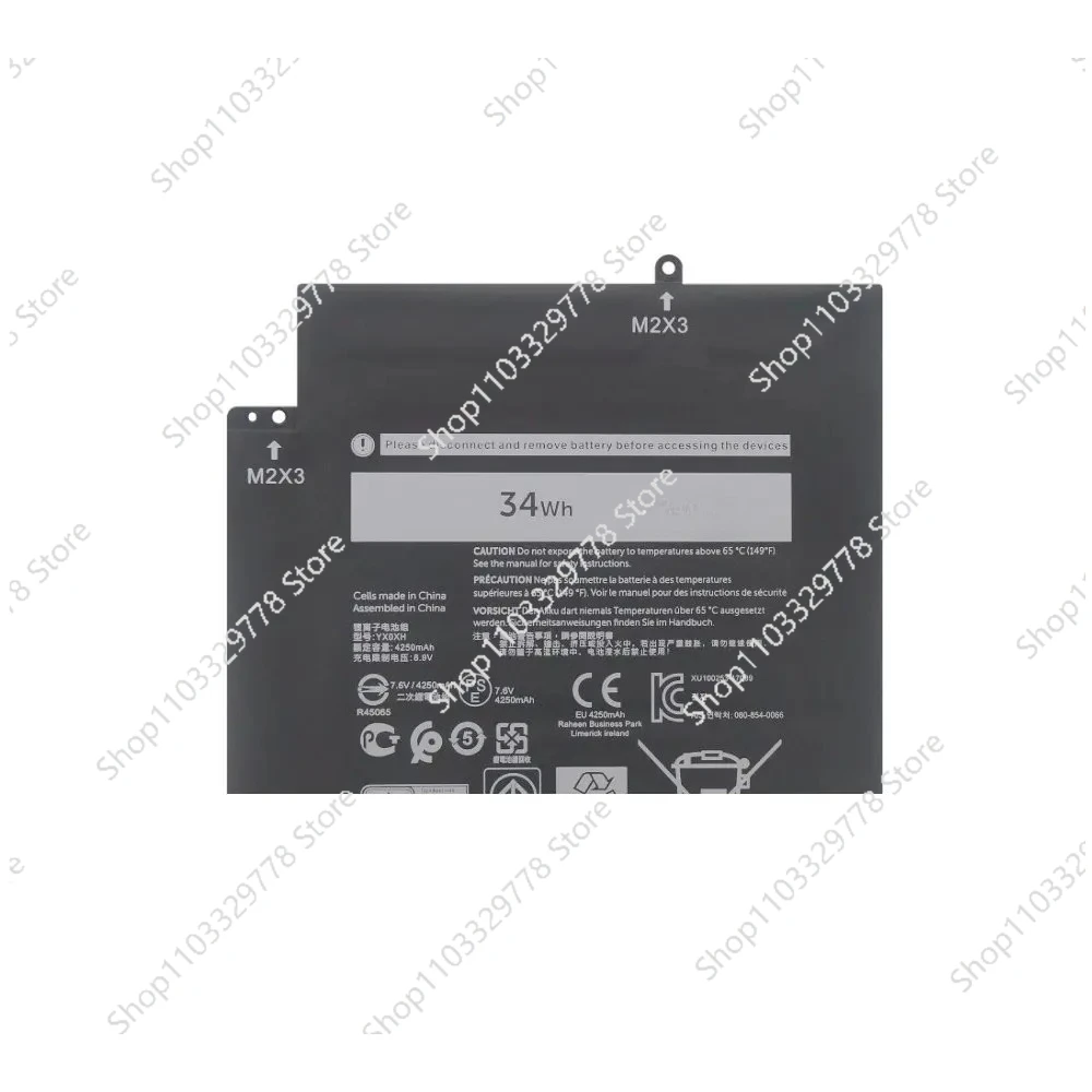 7.6V 34Wh YX0XH Laptop power unit For  7285 12 7000 2-in-1 OWYCVV 0WYCVV WYCVV K17M T02J C668F