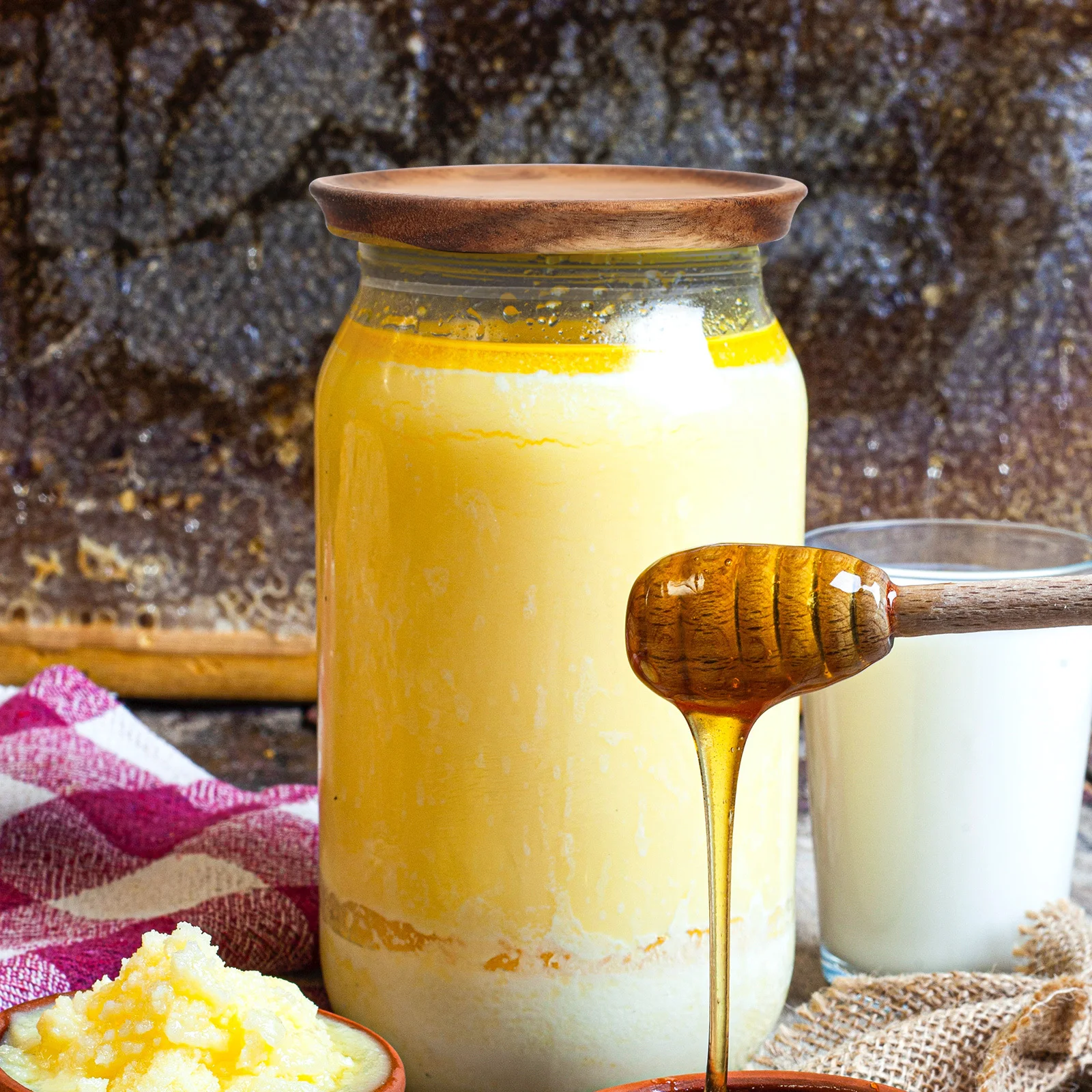 

2Pcs Mason Jar Airtight Wooden Lids Leak Proof Sealing Covers for Wide Mouth Kitchen Storage Jars Lids