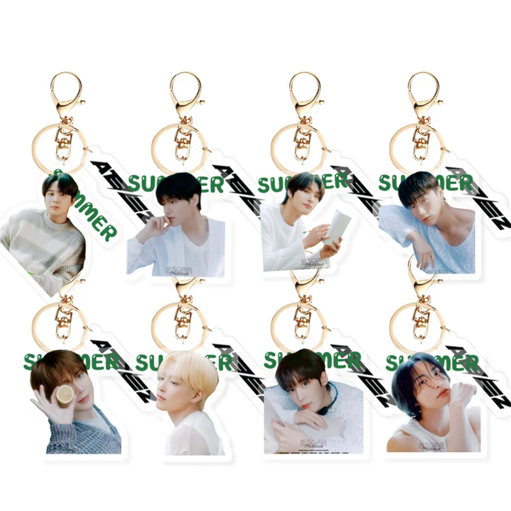 Korean Boys Group New Album ATE Keychain Felix Hyunjin Bangchan Lee Know Changbin Seungmin Charm Keyring KPOP Merch Accessory