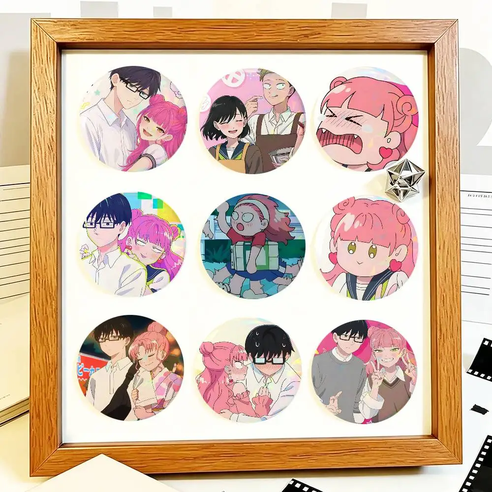 Anime You And I Are Polar Opposites Round Badge Creative Brooch Clothing Backpack Accessories Lapel Pin