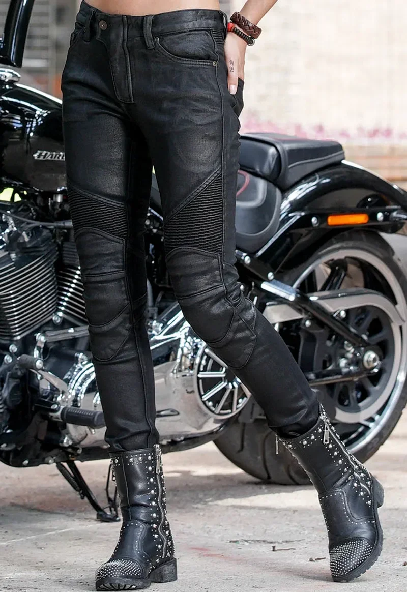 

Woman Multiple styles For Harley Motorcycle Jeans Protective Equipment Outdoor Riding Motorbike Trousers Pantalones Motocross