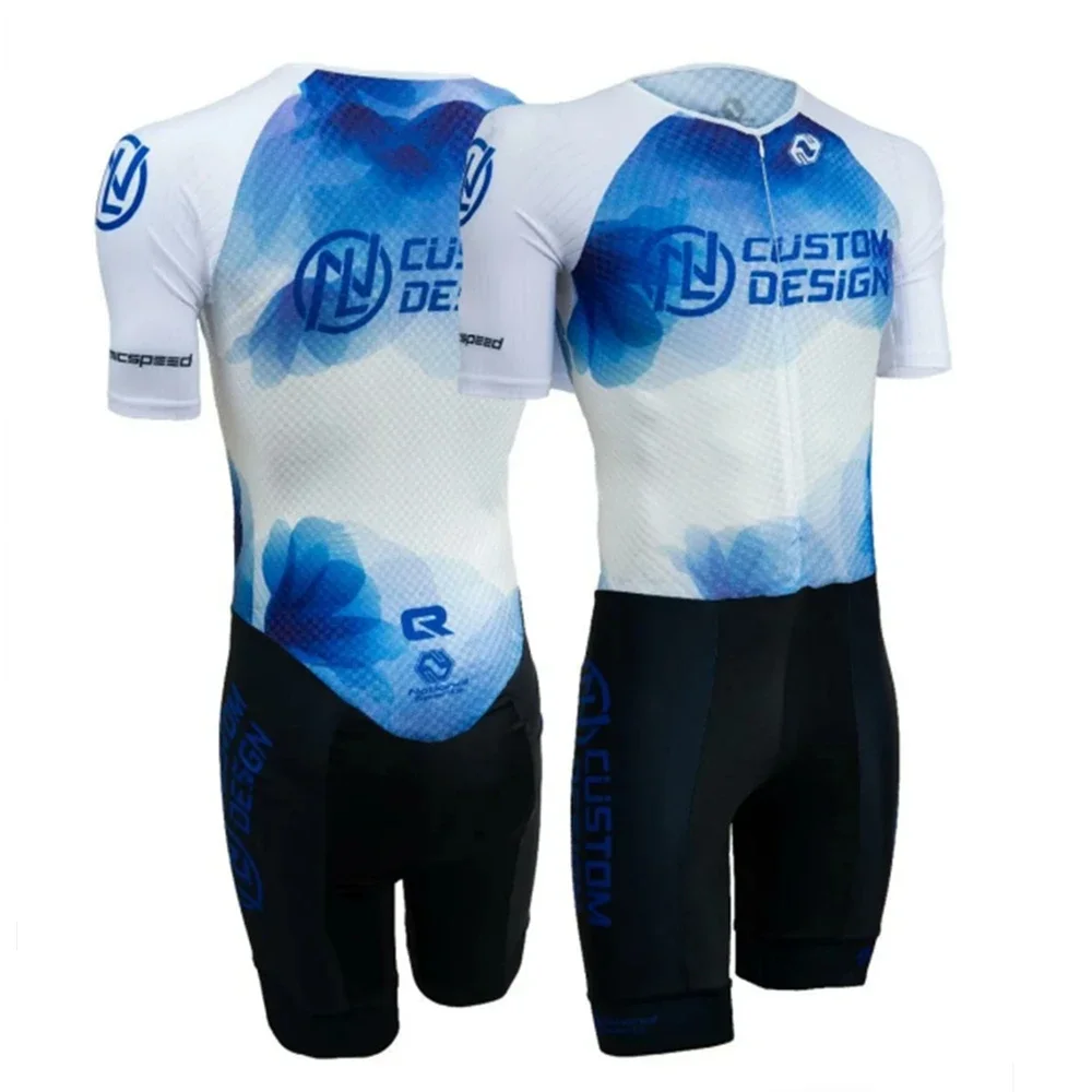 Junk Men Skating Short Sleeve Speed Skating Suit Summer Jumpsuit Roupa Ciclismo Inline Speed Skating Triathlon Race Clothing