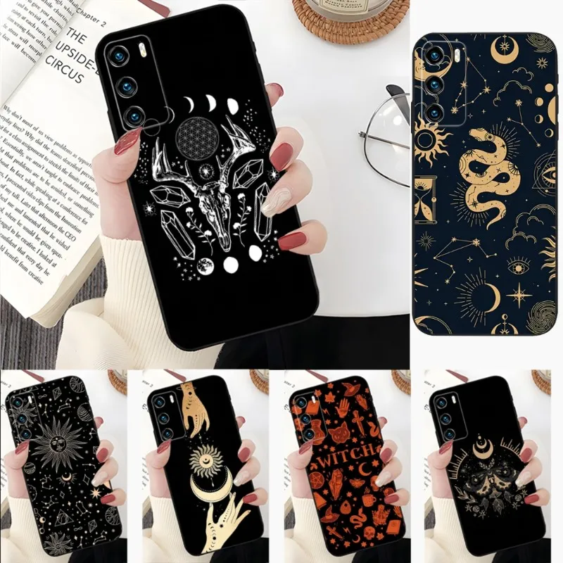 WITCH PATTERN Phone Case For Huawei Mate 40 30 20 10 9 8 Pro S 20X 5G 40E Plus G9Plus Magic3 Pro Nova 7i 7 Pro SE Coque TPU