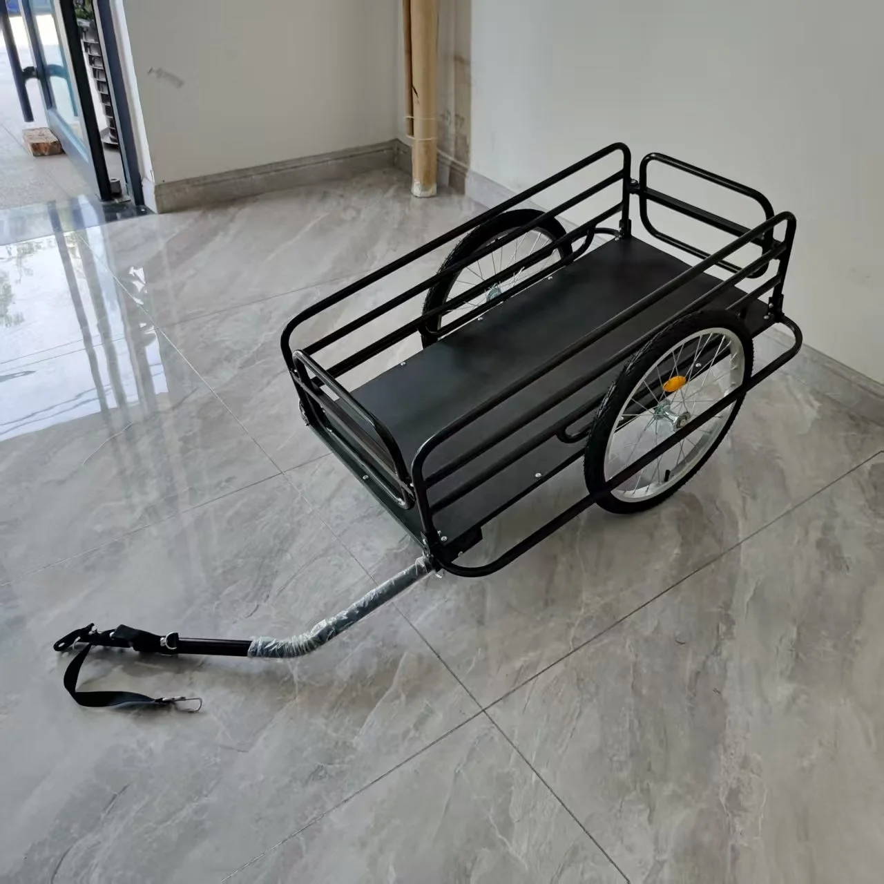 تخصيص الثقيلة عربة دراجة قابلة للطي عربة وصلة عالمية منصة OEM دراجة البضائع مقطورة لعربات اليد والعربات #1