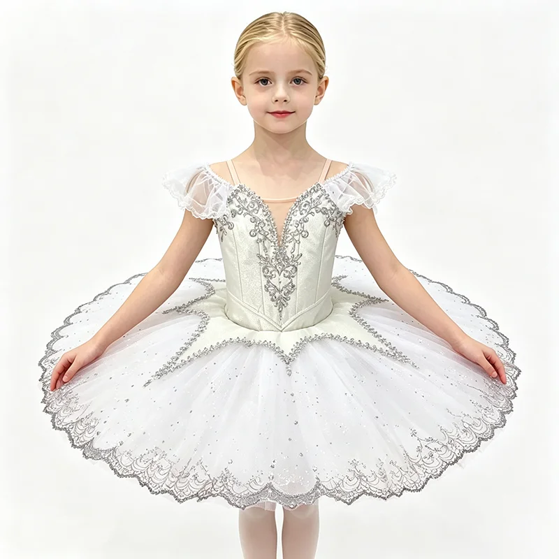 high quality fashion Unique Design Kids Girls Children Women Adult Performance Wear white Ballet Tutu Costumes
