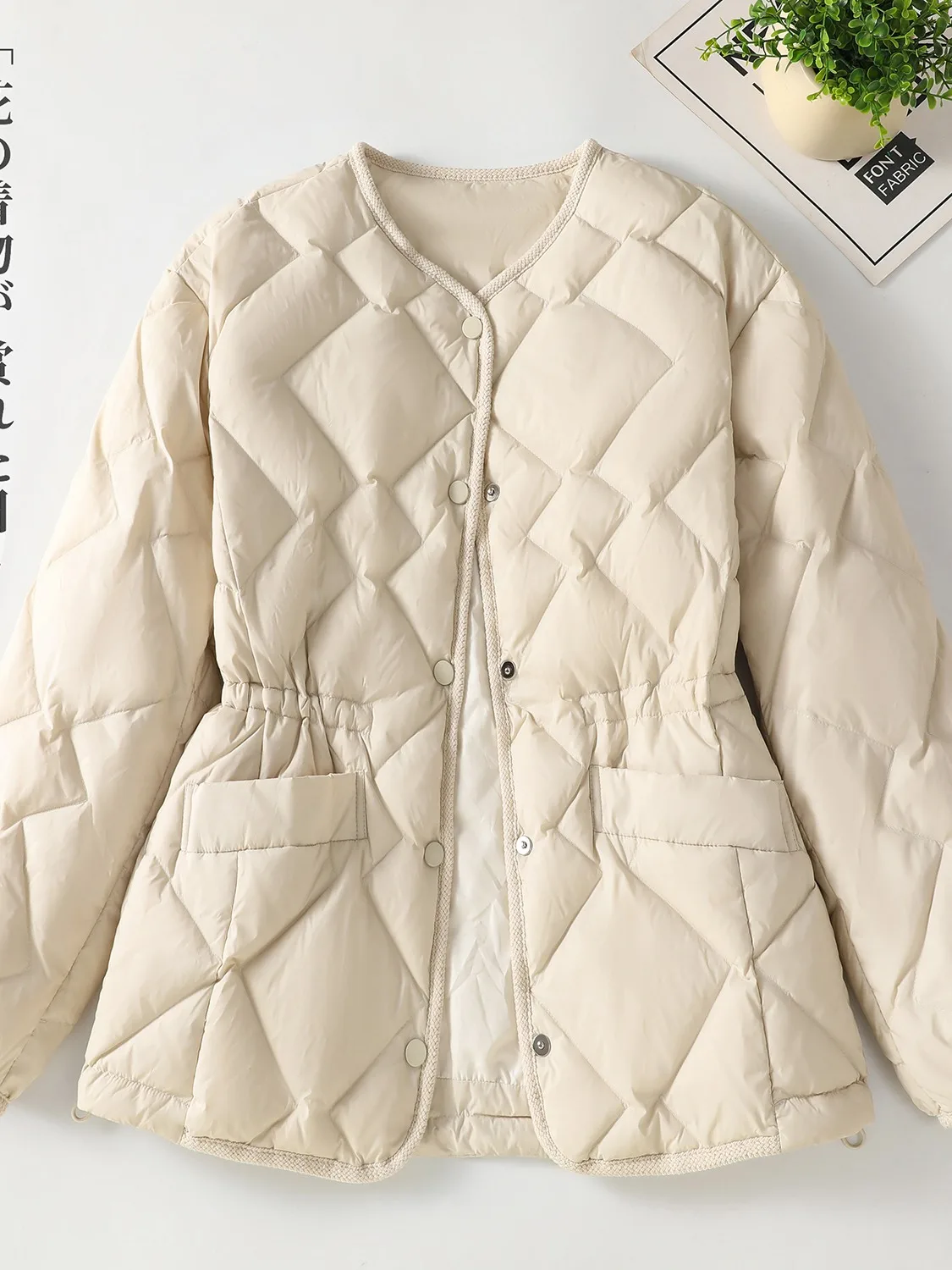 

Slim Fit Lightweight Quilted Cotton down Jaet Women's Winter ort Coat Warm Outerwear Cotton Top Thinming Outerwear