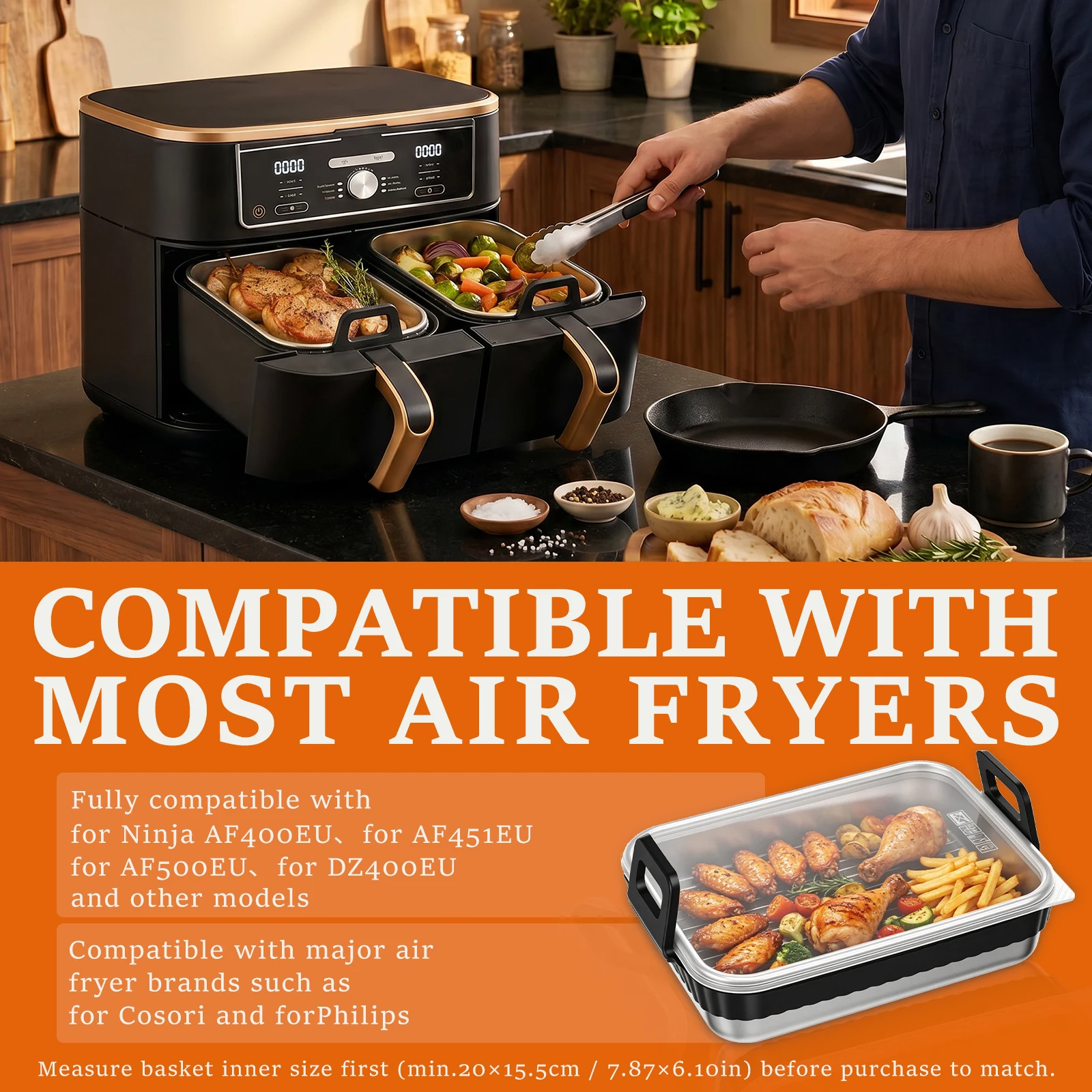 Противень из нержавеющей стали – обзор и цена Air Fryer Accessories