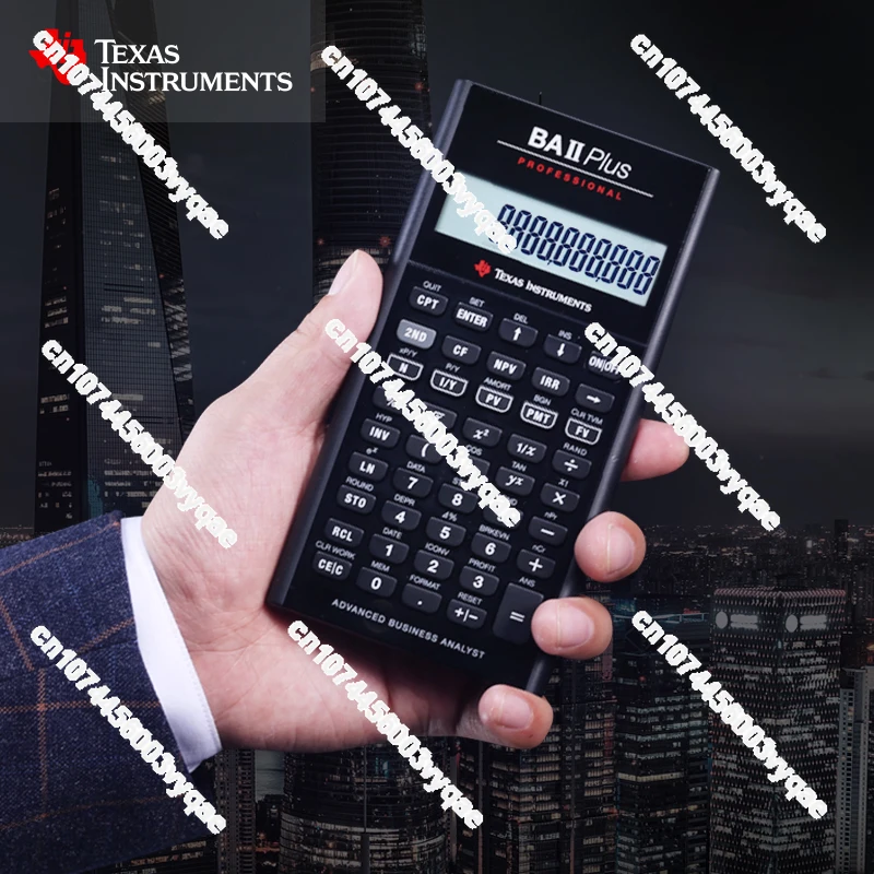 آلة الحاسبة المالية BA II Plus Pro – TI-BAII، FRM، المعتمدة للامتحان CFA، أداة مالية عالية الدقة