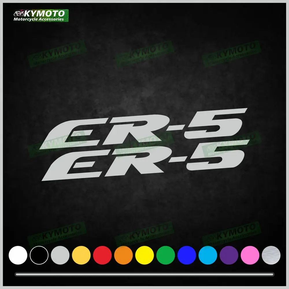 

For ER-5 ER5 motorcycle accessories decals fairing decoration helmet fuel tank engine logo reflective waterproof sticker