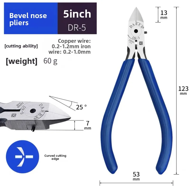 DAREX Ultra Thin Blade Diagonal Cutters for Plastic Model Electronic Precision Industrial Sprue Trimming