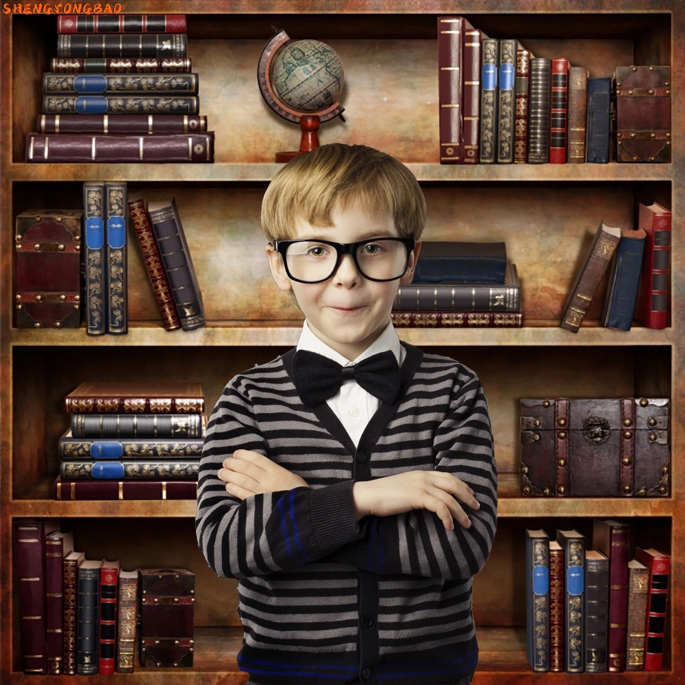 Sfondo per libreria Libreria vintage Libri magici Grunge Libreria antica Vinile Fotografia Sfondo Studio fotografico Puntelli Photozone