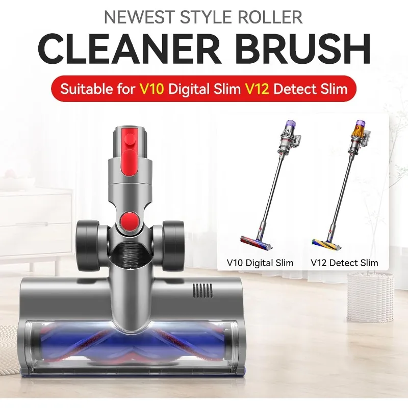 Replacement Dyson Direct-Drive Motorized Brush Head for V6/DC58/V7/V8/V10/V11/V15/V10Slim/V12Slim-Deep Clean Floor&Carpet Tool