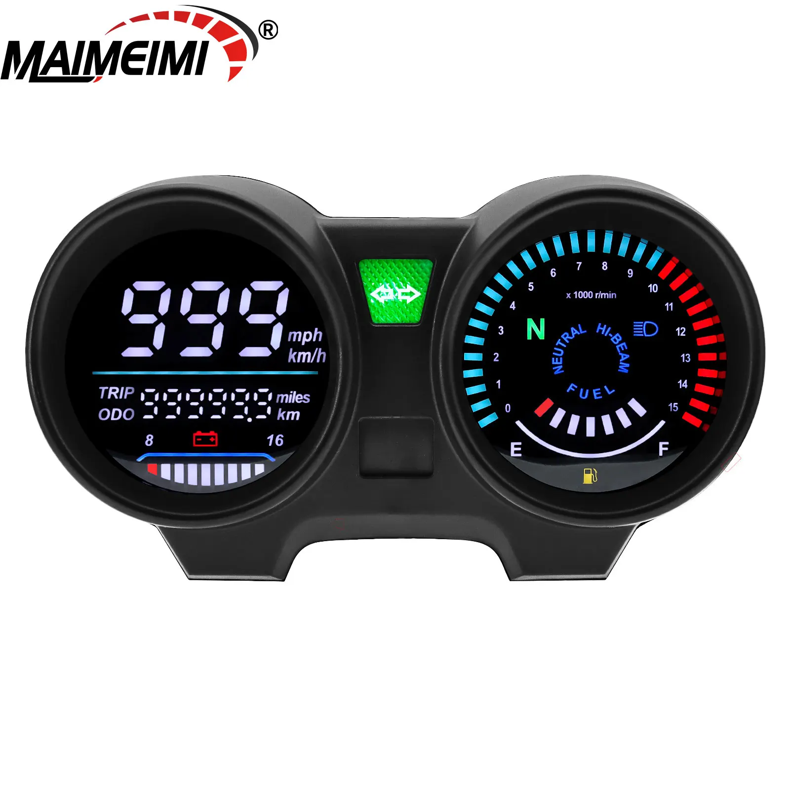 titan-150、ホンダcg150、fan150（2012年式）用、ブラズ製オートバイスピードメーター、オドメーター、12v電圧計、オイルレベル表示付きディスプレイ