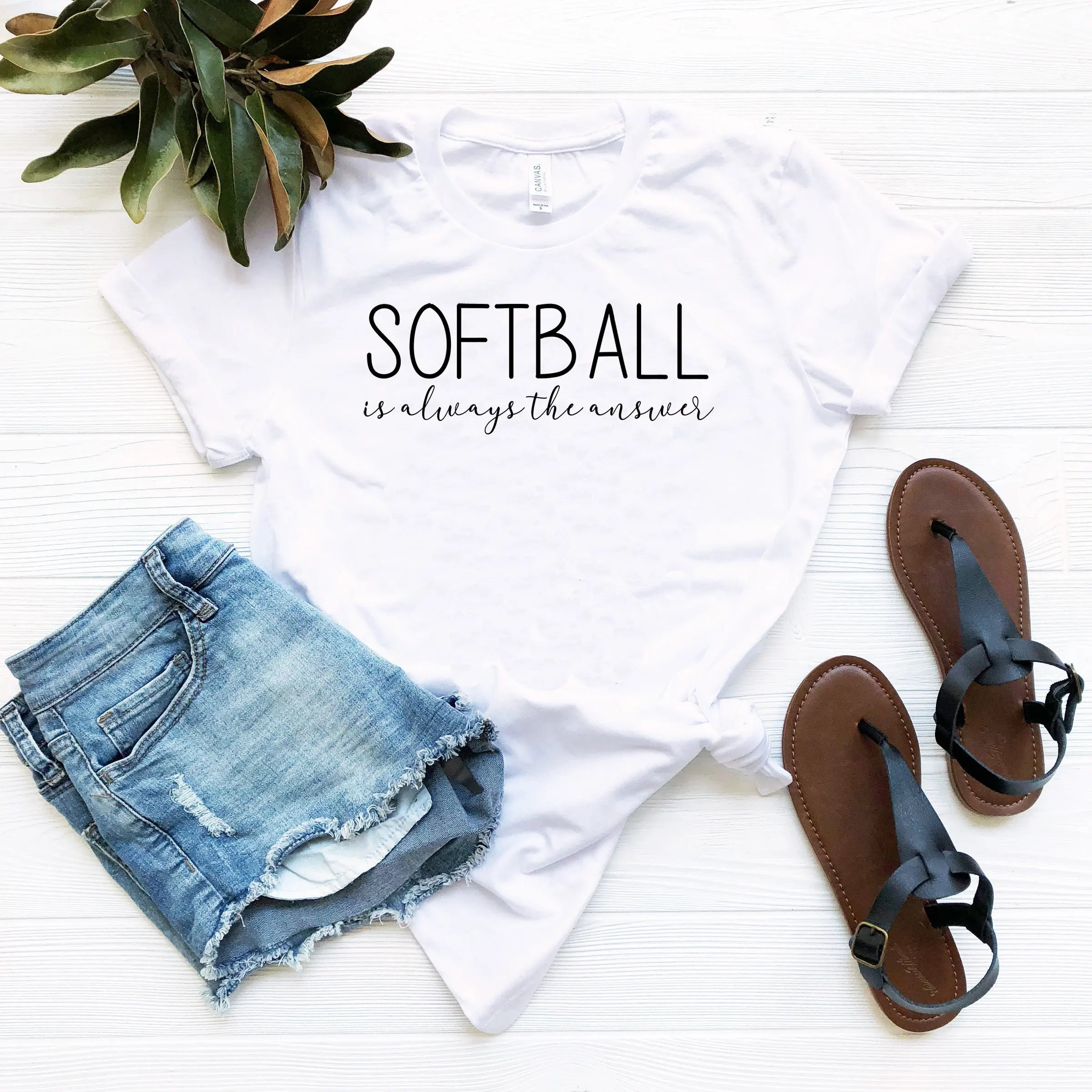 Funny softball teesoftball is always the answer cute shirts baseball mom women's shirt team gifts