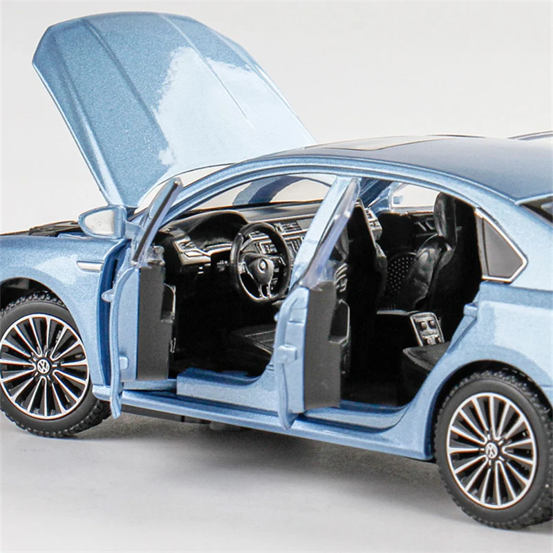 1:32 VW Passat 380 TSI Alloy Car Model Diecast Metal Car Vehicles Model Simulation Sound and Light Collection Childrens Toy Gift