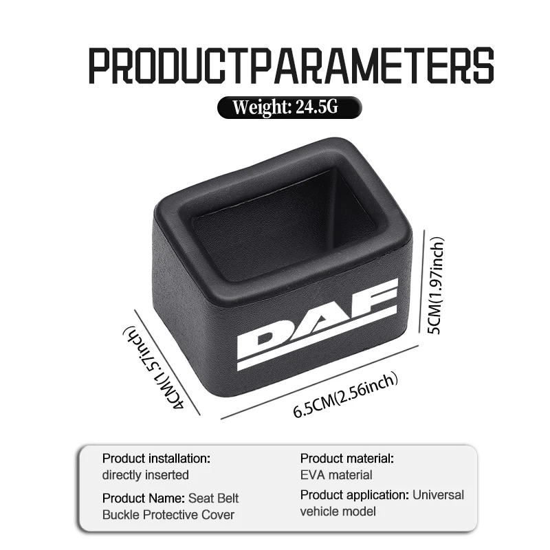 Car Seat Belt Protective Buckle Anti-scratch Cover For DAF XF 95 105 CF LF VAN CF XG 106XF CF85 Truck view 6