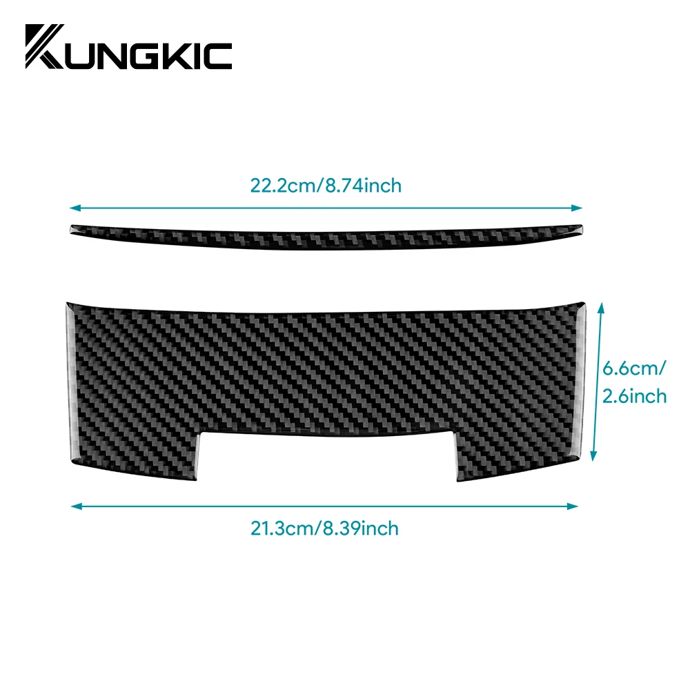 Real Soft Carbon Fiber Sticker For Honda Accord 2013 2014 2015 2016 2017 LHD Car Storage Box Panel Interior Trim Accessories
