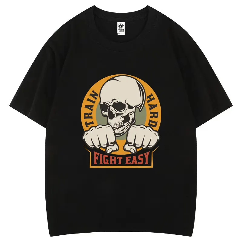 

Поезд Hard Fight Легко смешанные боевые искусства Повседневная хлопковая футболка Удобная уличная одежда отаку Дышащая одежда для мальчиков с героями мультфильмов Ностальгия Y2k