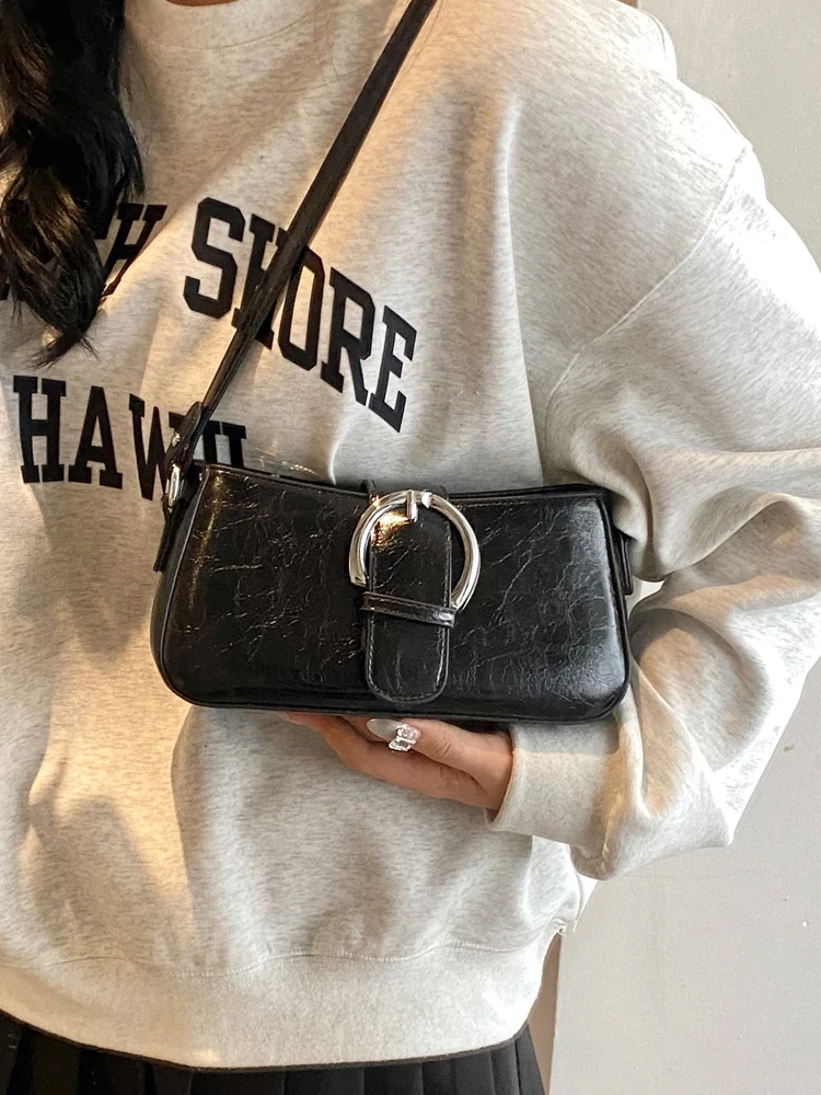 Korean Niche Single Shoulder Crossbody Bags Women Trendy Versatile Commuting Small Square Bag Female Summer Shopping Wallet
