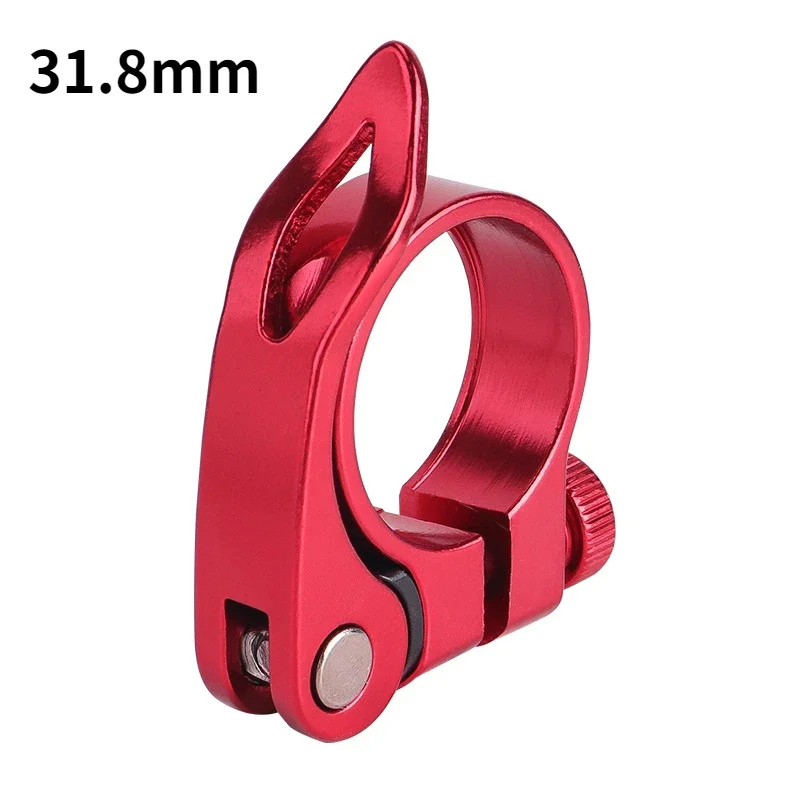 

31.8mm Bicycle Quick Release Lock Seat Pipe Clip Multi-color Aluminum Alloy Saddle Pipe Clip Seat Rod Lock Bike Accessories