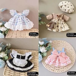 Cute Dres Jk Uniform Clothes for 20cm Cotton Plush Lolita Dress Up Clothing Skirt Fashion Casual Suit Socks Girl Toy Accessories