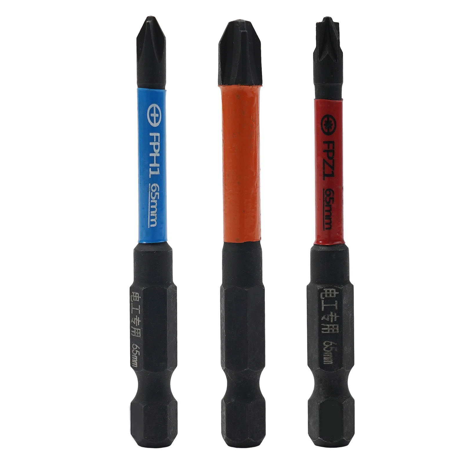 Magnetic Special Slotted Cross Screwdriver Bit Set 6pcs, Premium Alloy Steel, HRC63 Hardness, Rust Proof, 65mm Length