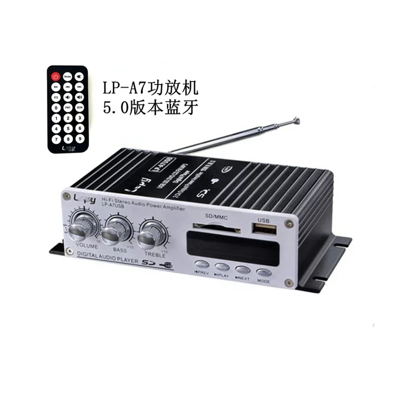 

12V Bluetooth A7 small amplifier with USB amplifier machine