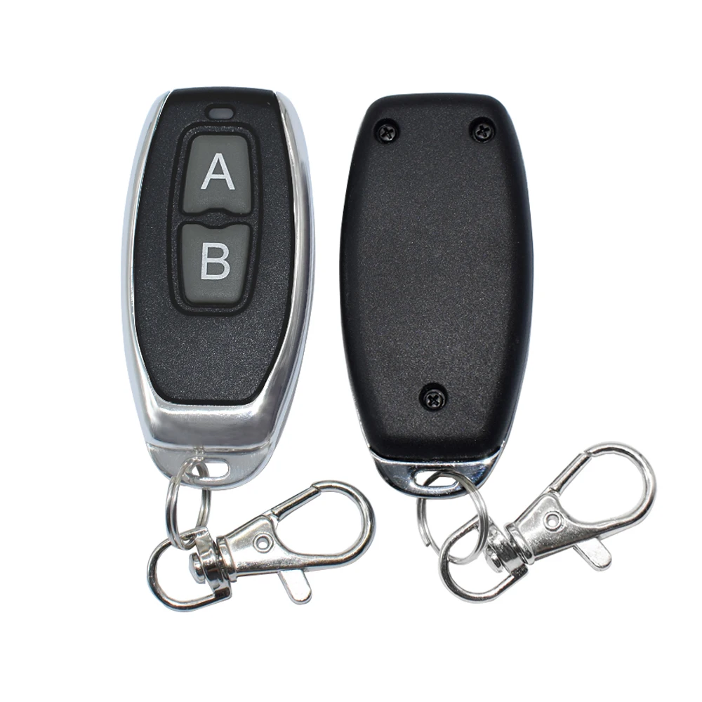 Universal 433.92MHz 433MHz Cloning Remote, Compatible with Most Fixed Code Chip, 2 Channel for Gate Car Garage Door Opener