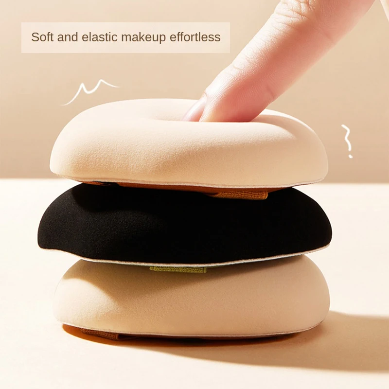GECOMO Puff de algodón de azúcar de doble punta: aterciopelado, suave y suave para maquillaje húmedo y seco, garantiza un impecable aplicación de base
