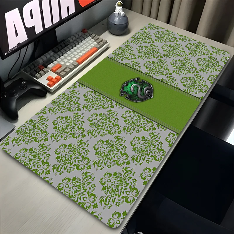 Green Snake Anime Mouse Pad PC Flower Pattern Mousepad XXL Potters Harries Desktop Mat Laptop Gamer Cabinet Keyboard Rug Carpet