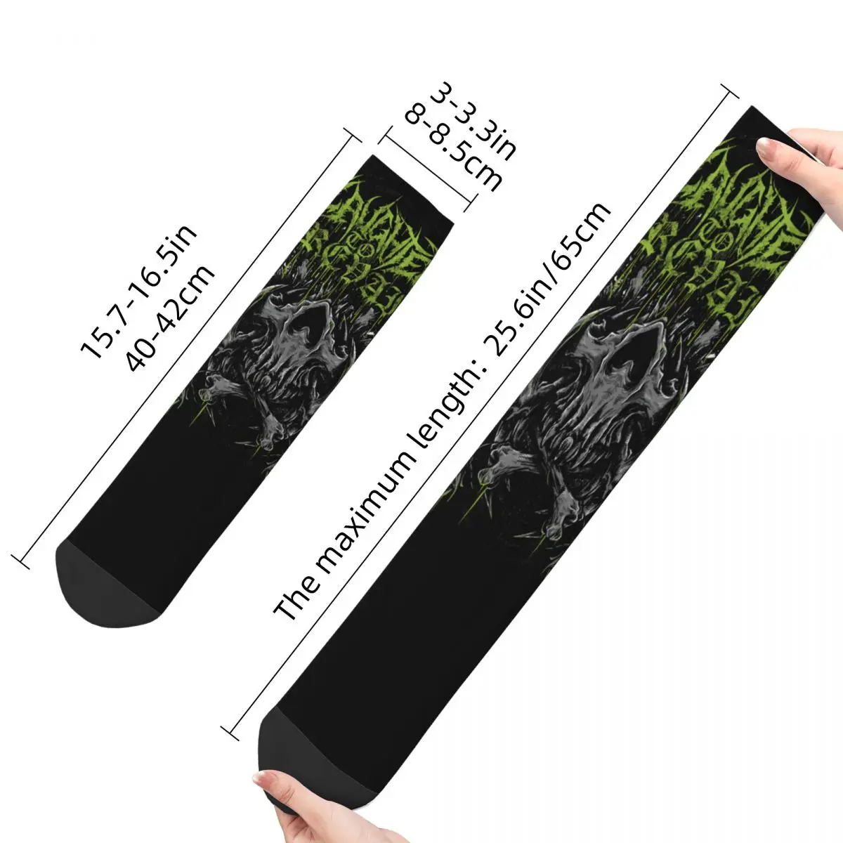 Crazy compression Sock for Men Classic2 Hip Hop Harajuku The Guts Brand Of Sacrifice Happy Quality Pattern Boys Crew Sock