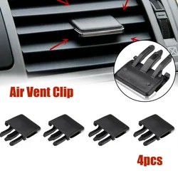 Conjunto de ventilação de ar condicionado para Toyota, traço central do carro, ventilação CA, lâmina do Louvre, fatia, clipes de folha, 4 pcs