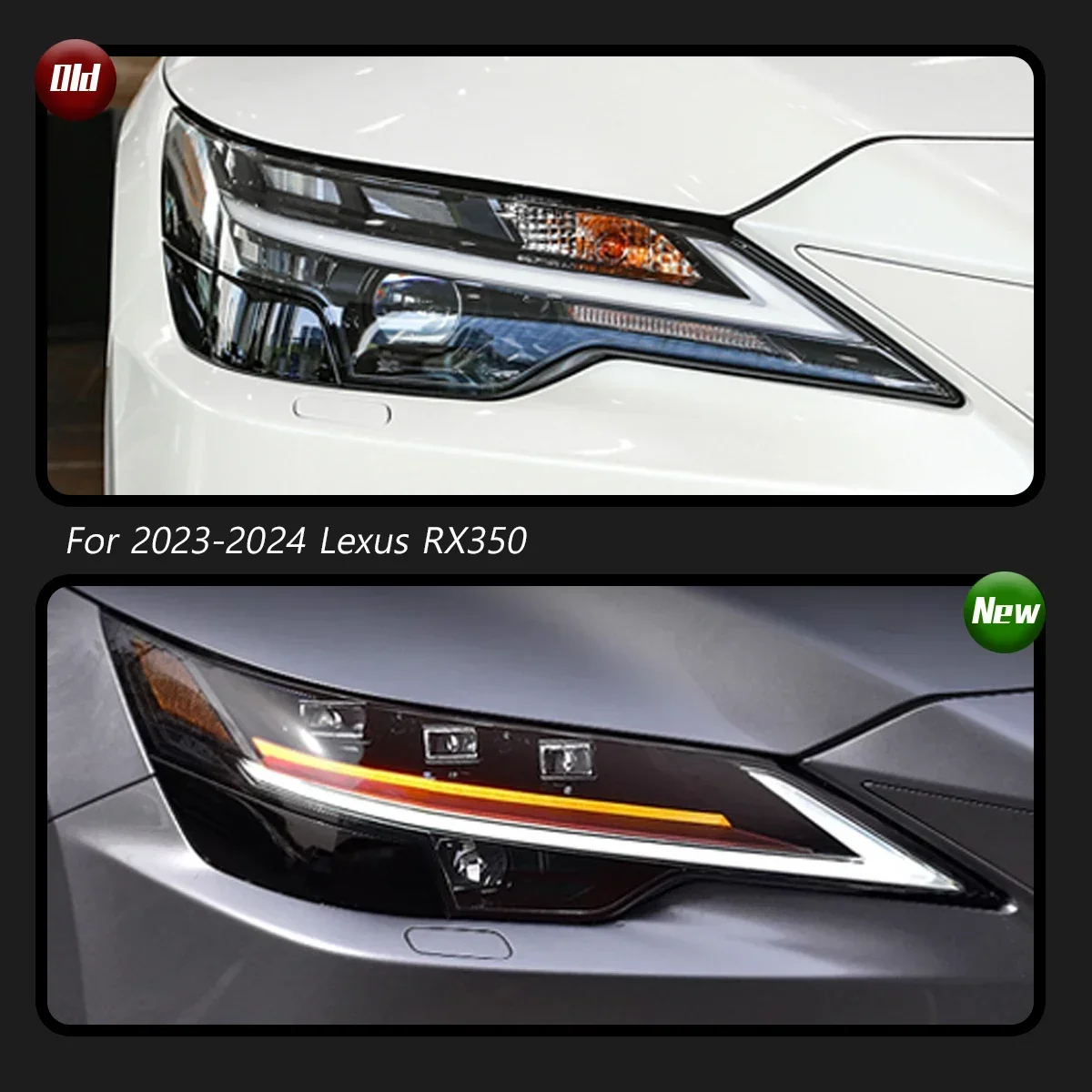 Car Lights For Lexus RX350 2023-2024 Headlight LED Projetor head Lamp Daytime Running Light Automotive Accessories