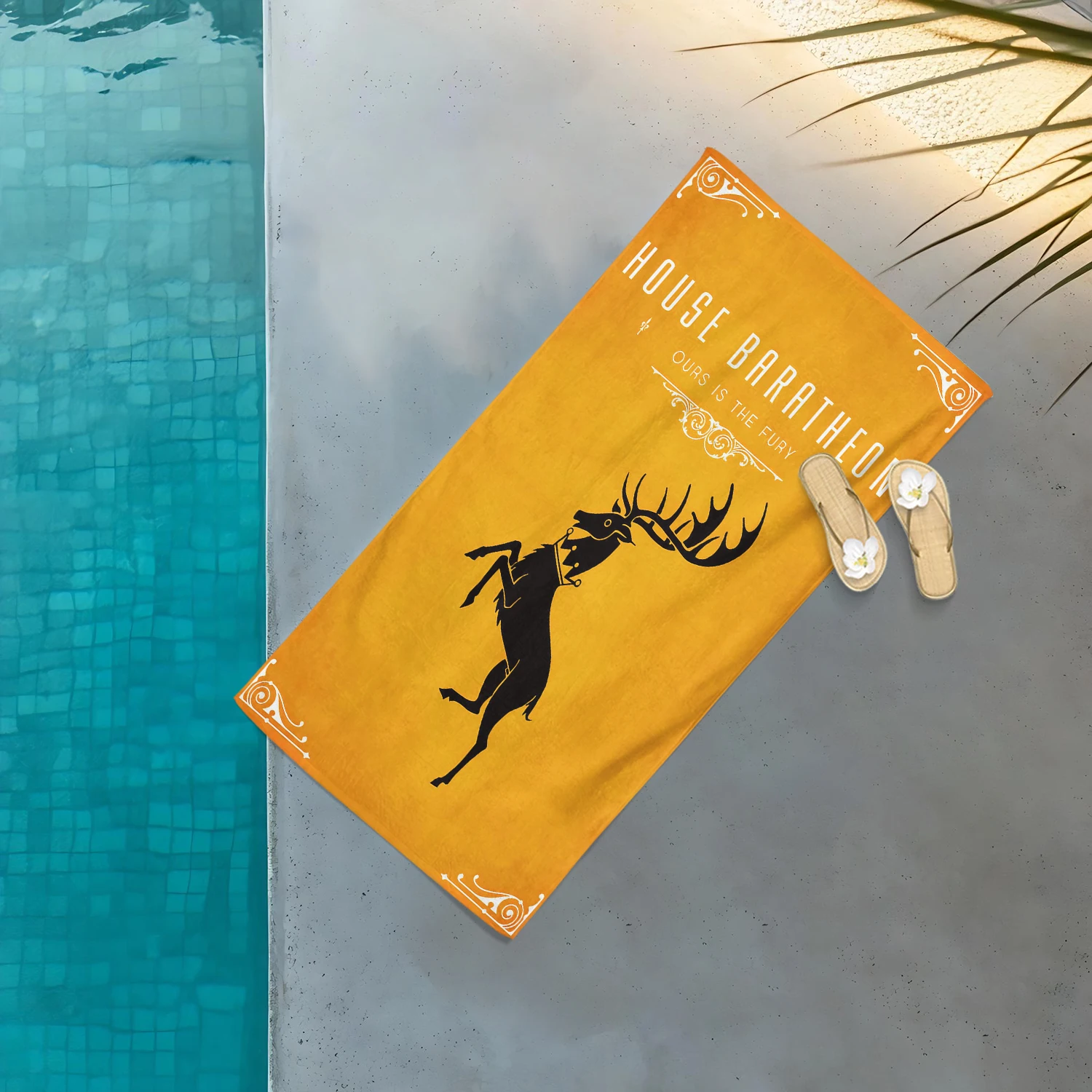 Game Of T-Thrones Family Crest Towel,Multi-Purpose Beach Towel,For Sport Fitnes Swimming And Outdoor Activities